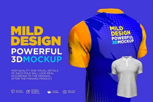 Polo shirt 3D Mockup 4606266