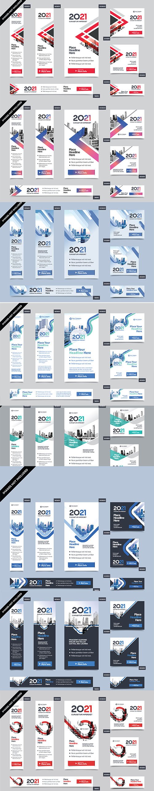 City background corporate web banner template