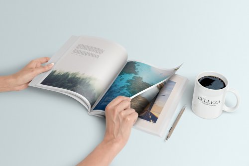 Belleza - A4 Magazine Mockups Pack