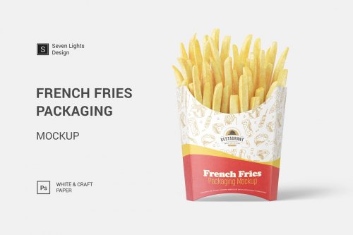 French Fries Packaging Mockup 5025126