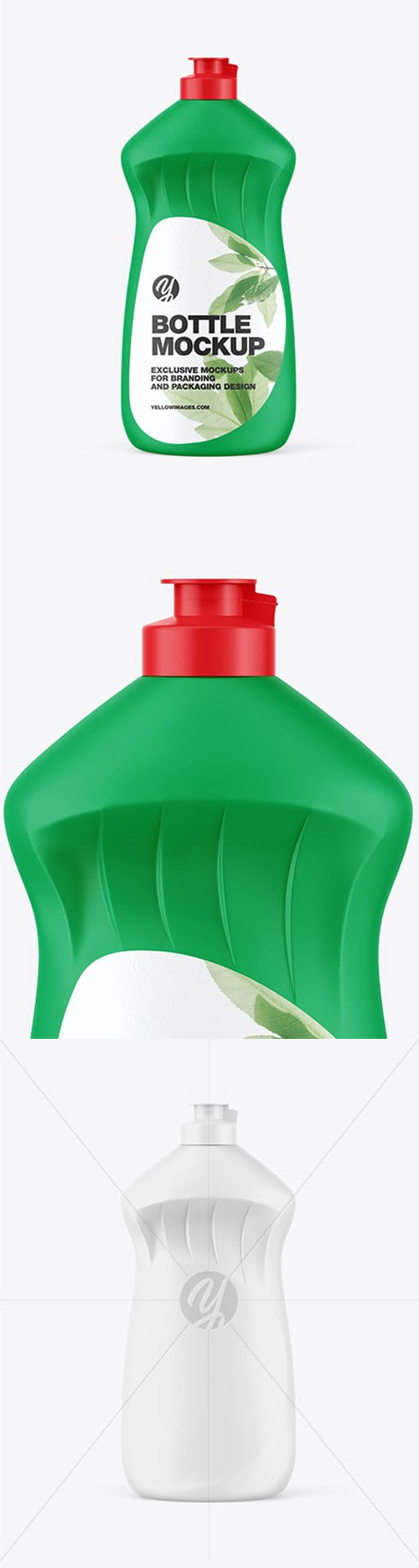 Washing-up Liquid Matte Bottle Mockup 61523
