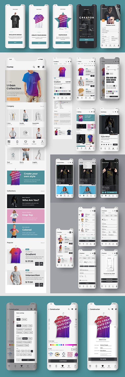 E-Commerce Ui Layout Kit Clothing Store App 351008927