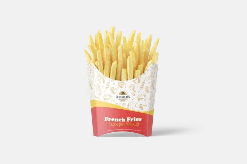 French Fries Packaging Mockup 5025126