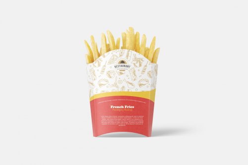 French Fries Packaging Mockup 5025126