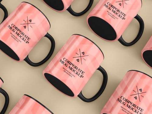 Enamel Mug and Coffee Cup Mockups Set 5050333