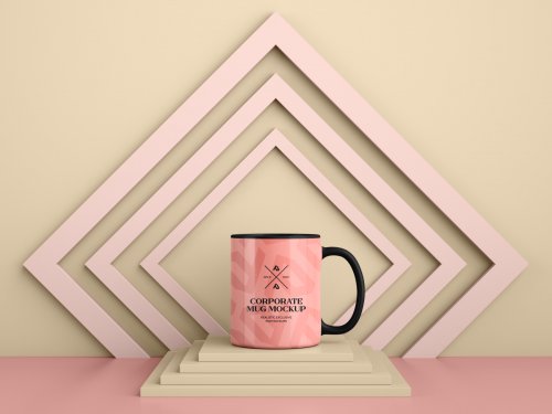 Enamel Mug and Coffee Cup Mockups Set 5050333