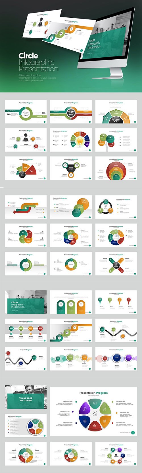 Circle Infographic PowerPoint, Keynote, Google Slides