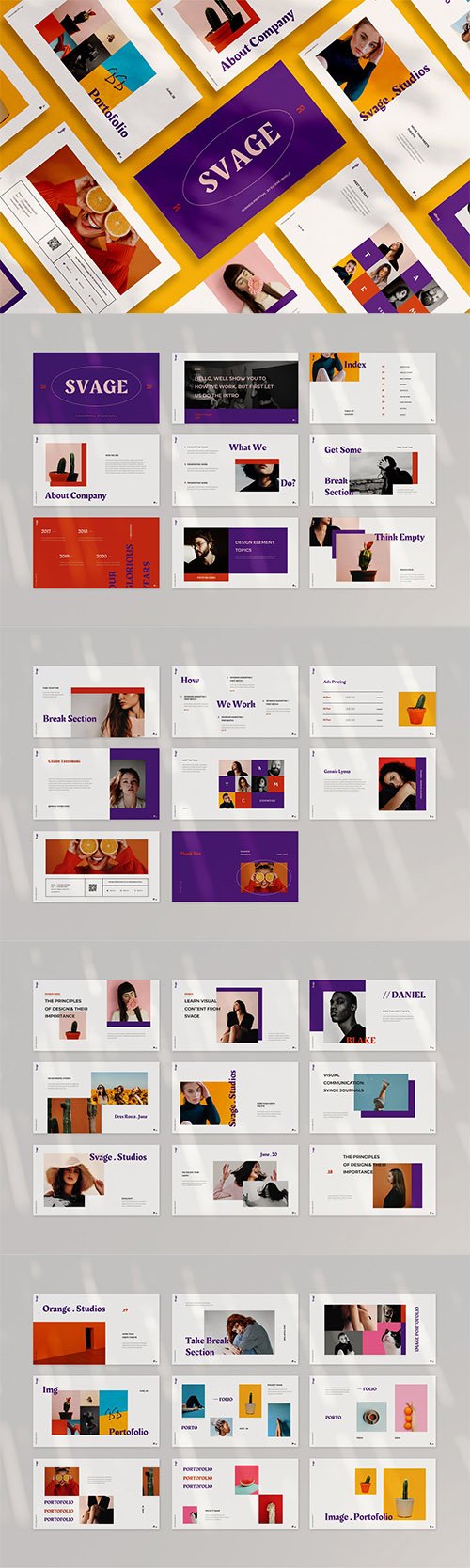 Svage PowerPoint, Keynote, Google Slides Templates