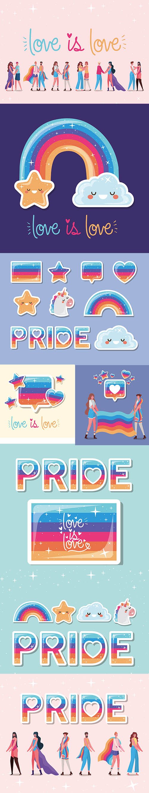 Colorful Images Love is Love