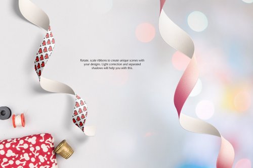 Ribbon Mockups Set 5045392