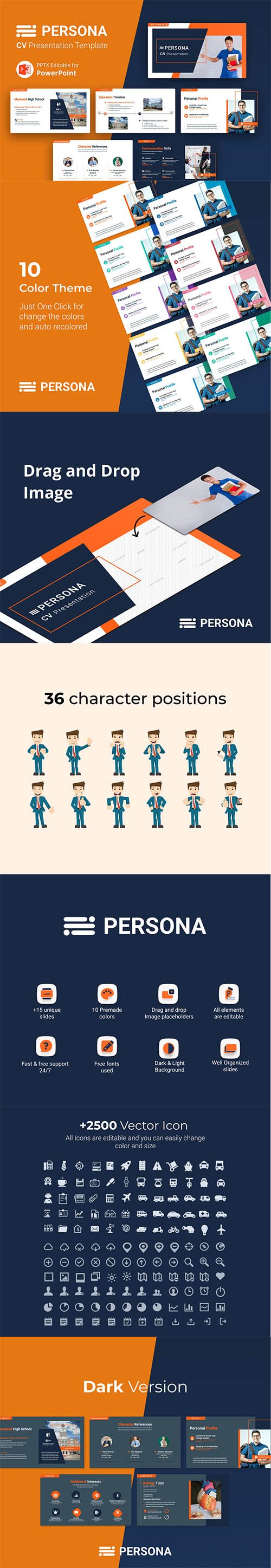 PERSONA – Professional CV Presentation Template