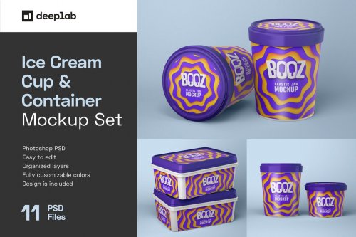 Ice Cream Cup Mockup | Ice Cream Box 5050322
