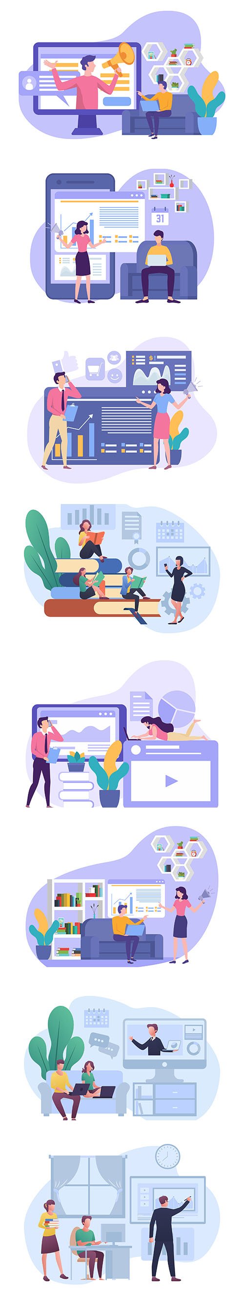 Digital Marketing Illustration Vector