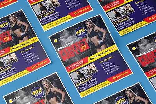 Fitness Flyer PSD Template