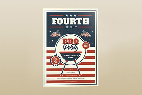 Fourth of July Flyers - BBQ Party