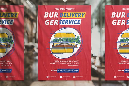 Burger Delivery Flyer