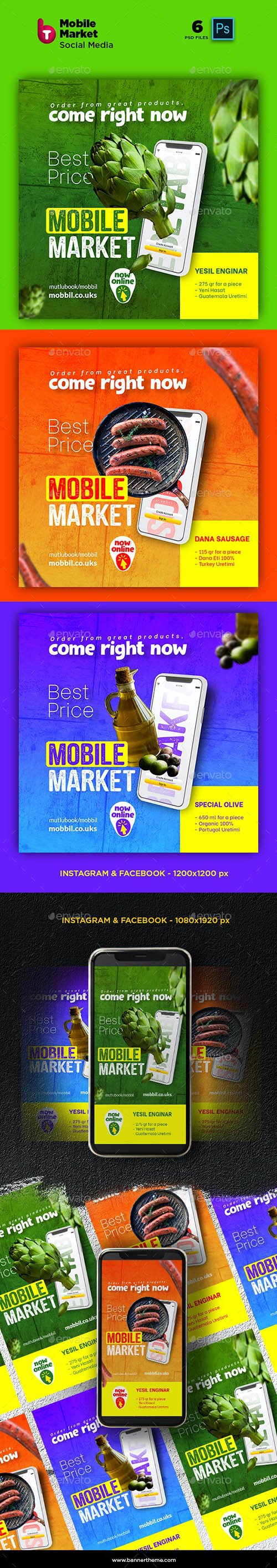 Mobile Market Social Media Post and Stories 26278797