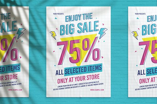 90's Big Sale Flyer