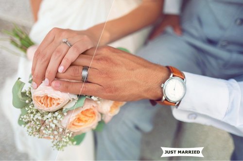 Just Married Photoshop Action 4977628