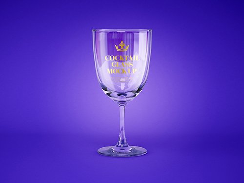Realistic Cocktail Glass Mockup 355003418