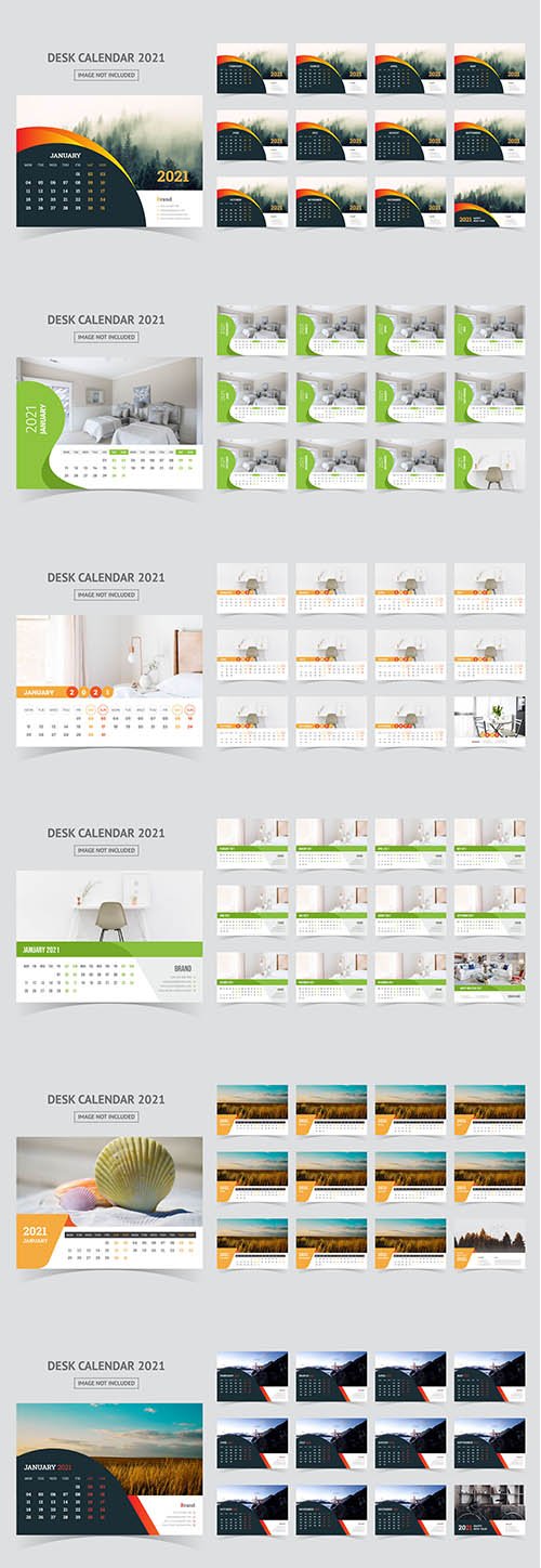 Desk Calendar 2021 Set