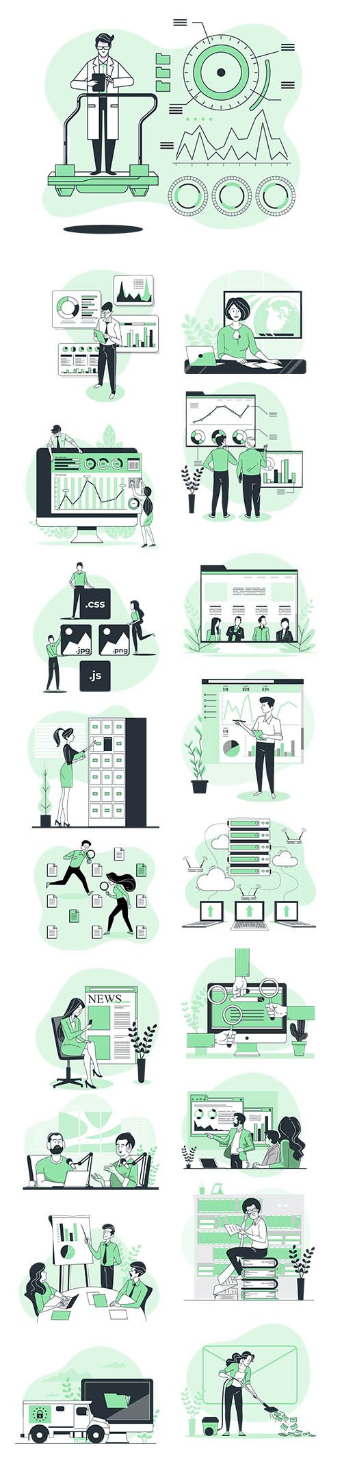 Vector Illustrations Information Concept