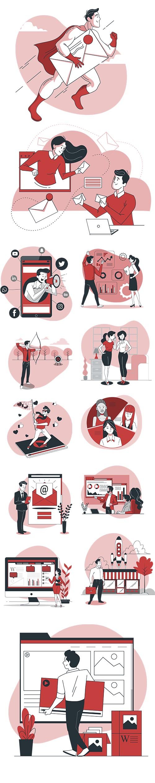 Vector Illustrations Marketing Concept
