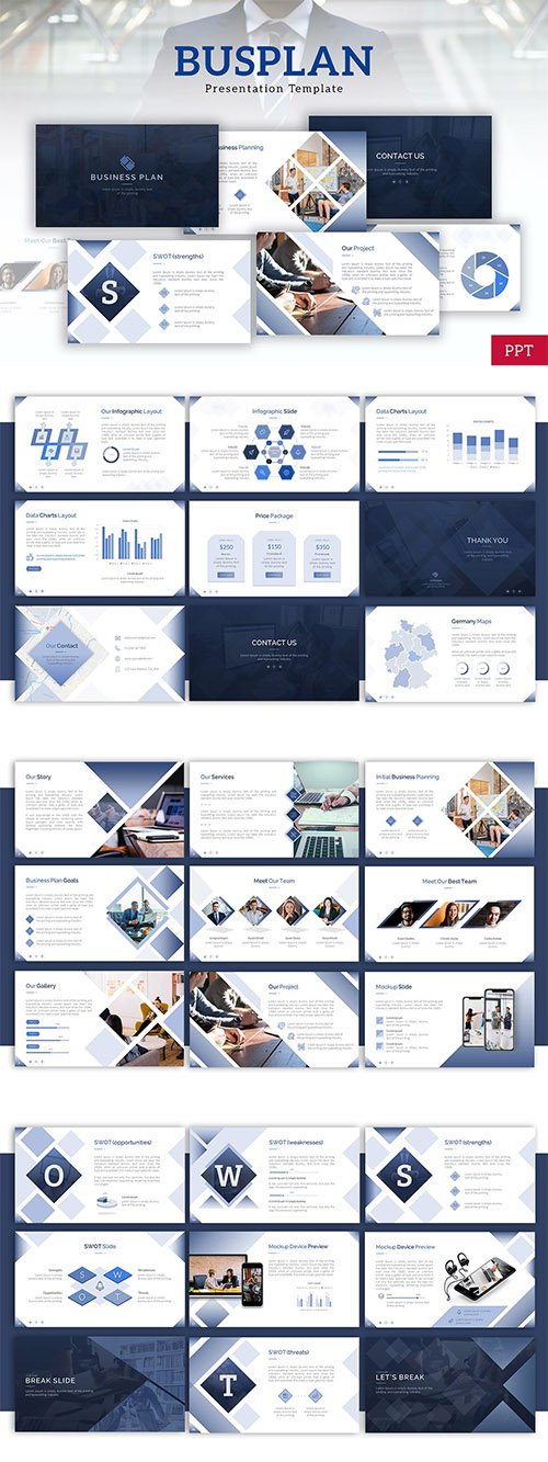 Busplan - Business PowerPoint, Keynote, Google Slides Templates