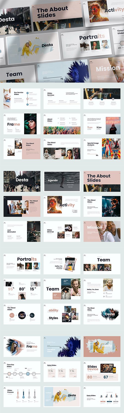 Desta PowerPoint, Keynote, Google Slides Presentations