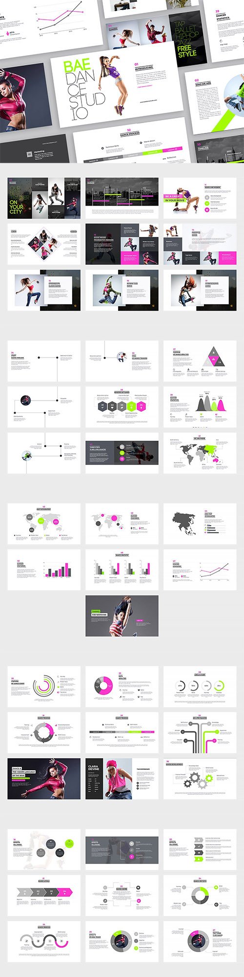 Bae Dance PowerPoint and Keynote Templates