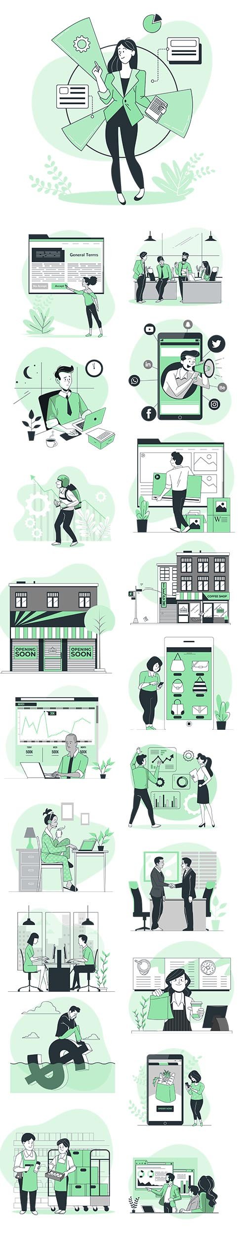 Vector Illustrations Business Concept