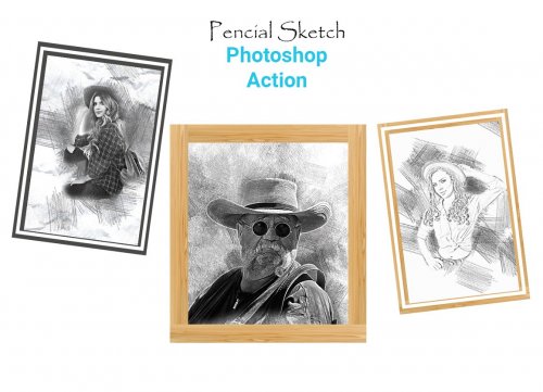 Pencil Sketch Photoshop Action 4511165