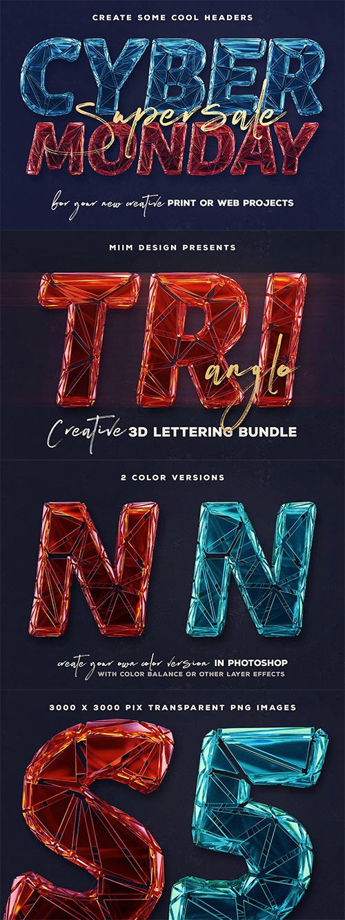 Trianglo - 3D Lettering