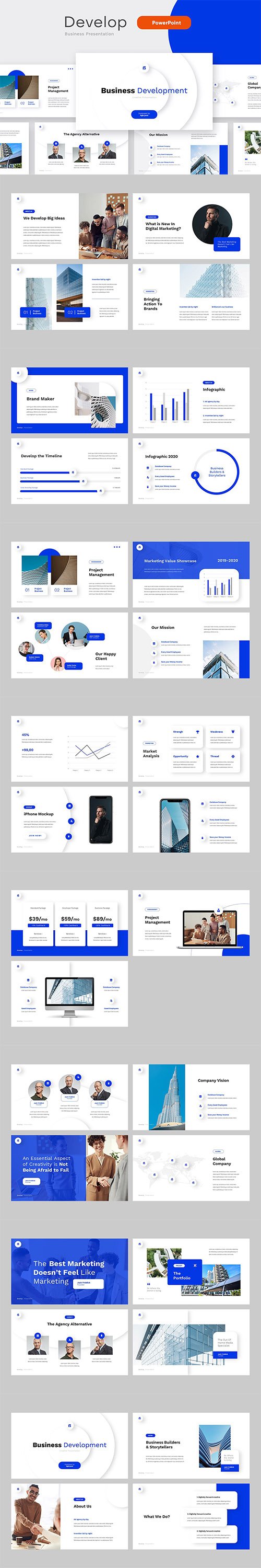 DEVELOP - Business PowerPoint Template