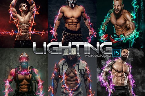 Lightning Power Photoshop Action