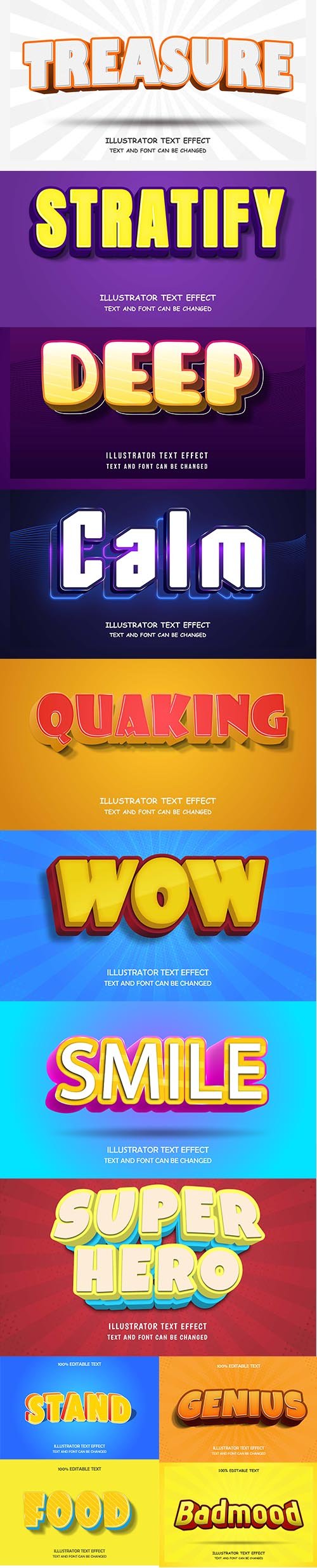 12 Creative Modern Text Effect Style