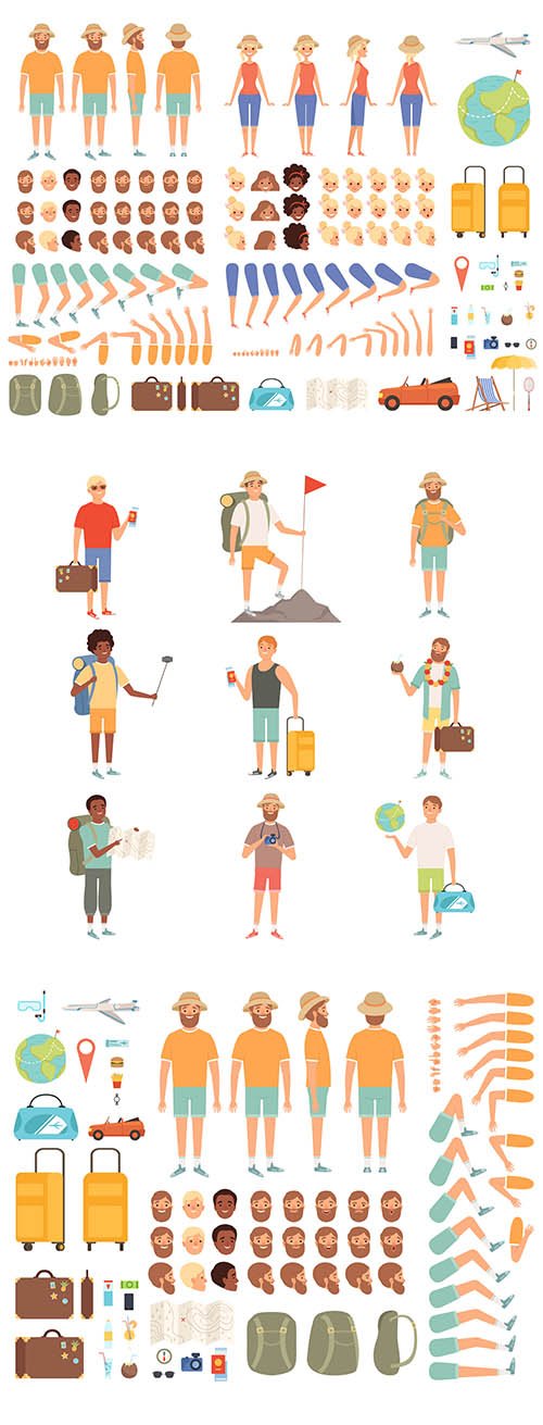 Tourist constructor Set