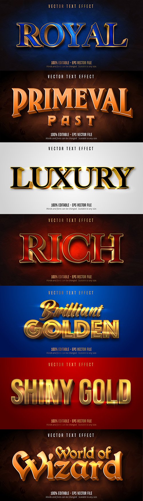 Editable font effect text collection illustration design 122