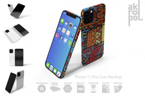 Phone 11 Pro Case Mockup 4650122