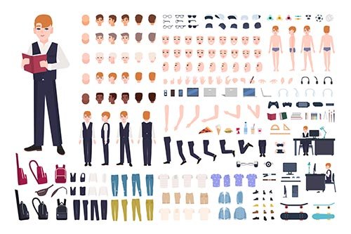 Redhead pupil animation or diy kit
