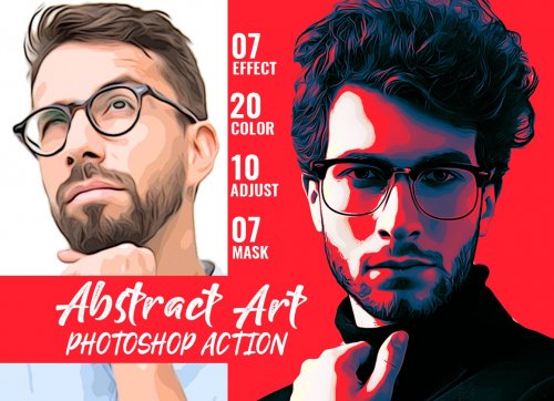 Abstract Art Photoshop Action 4878335