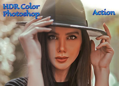 HDR Color Photoshop Action 4653732
