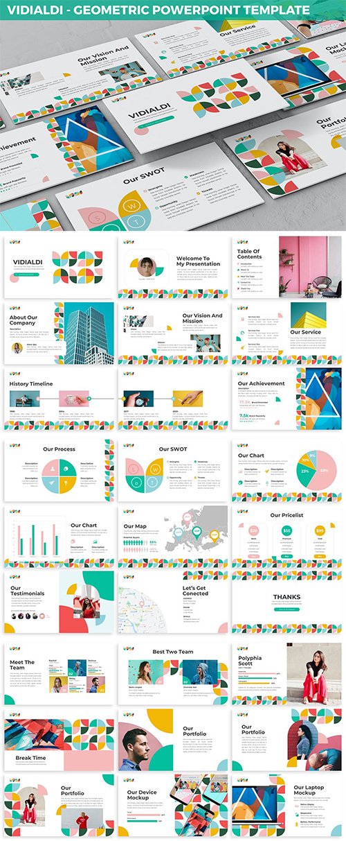 Vidialdi - Geometric Powerpoint Template