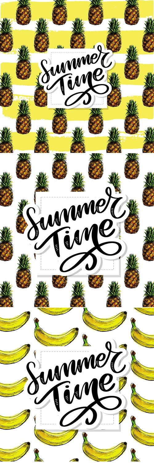 Seamless Pattern Summer Time