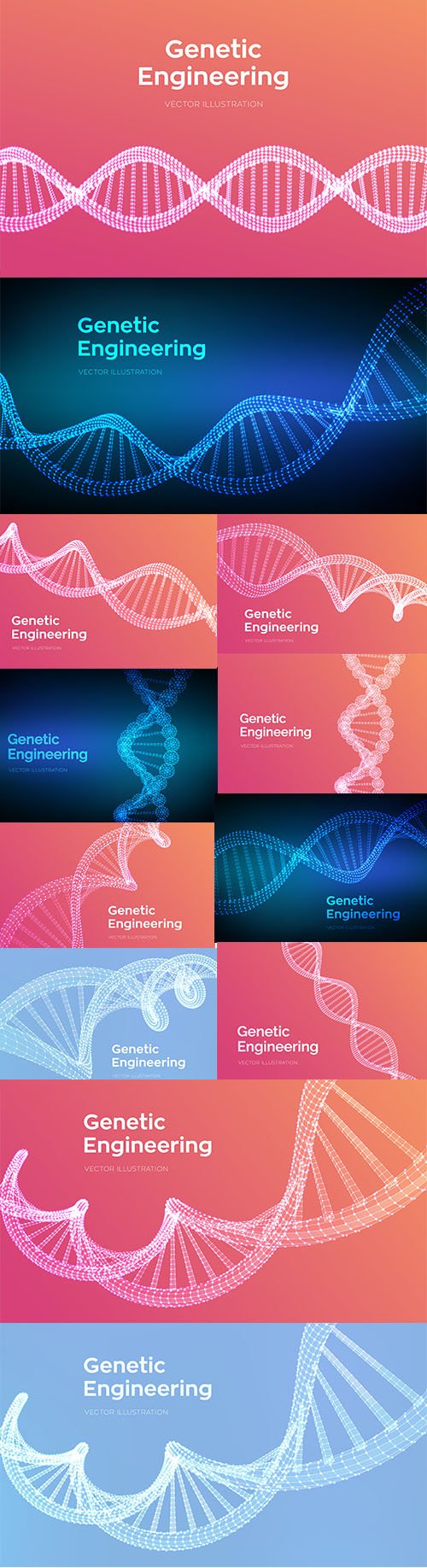 Dna Code Molecules Structure Vector