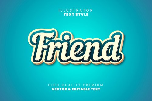 Editable text effects - Illustrator 4699063