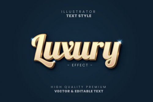 Editable text effects - Illustrator 4699063