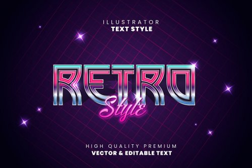 Editable text effects - Illustrator 4699063