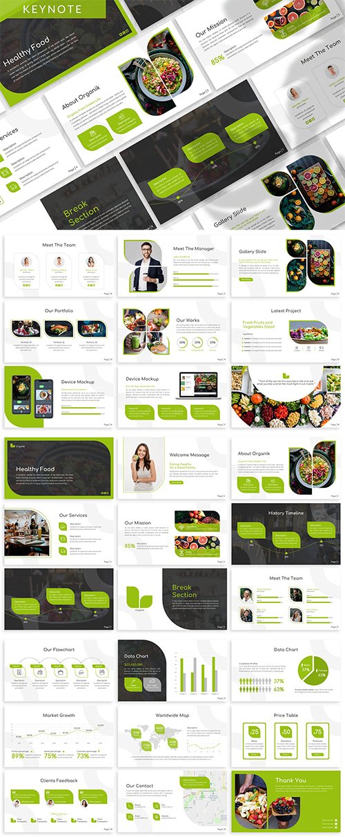 Organik - Healthy Keynote Template