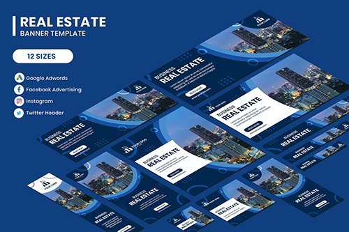 Real Estate Google Adwords Banner Template